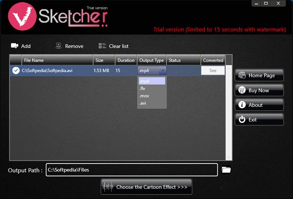 视频转漫画卡通动画效果工具 VSketcher 1.0.8 for Win简体中文版 视频转漫画卡通动画效果工具 VSketcher 1.0.8 for Win简体中文版