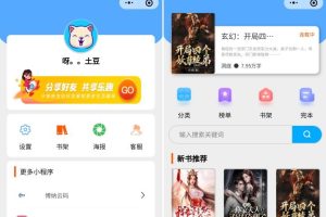 超火的微信小说小程序源码