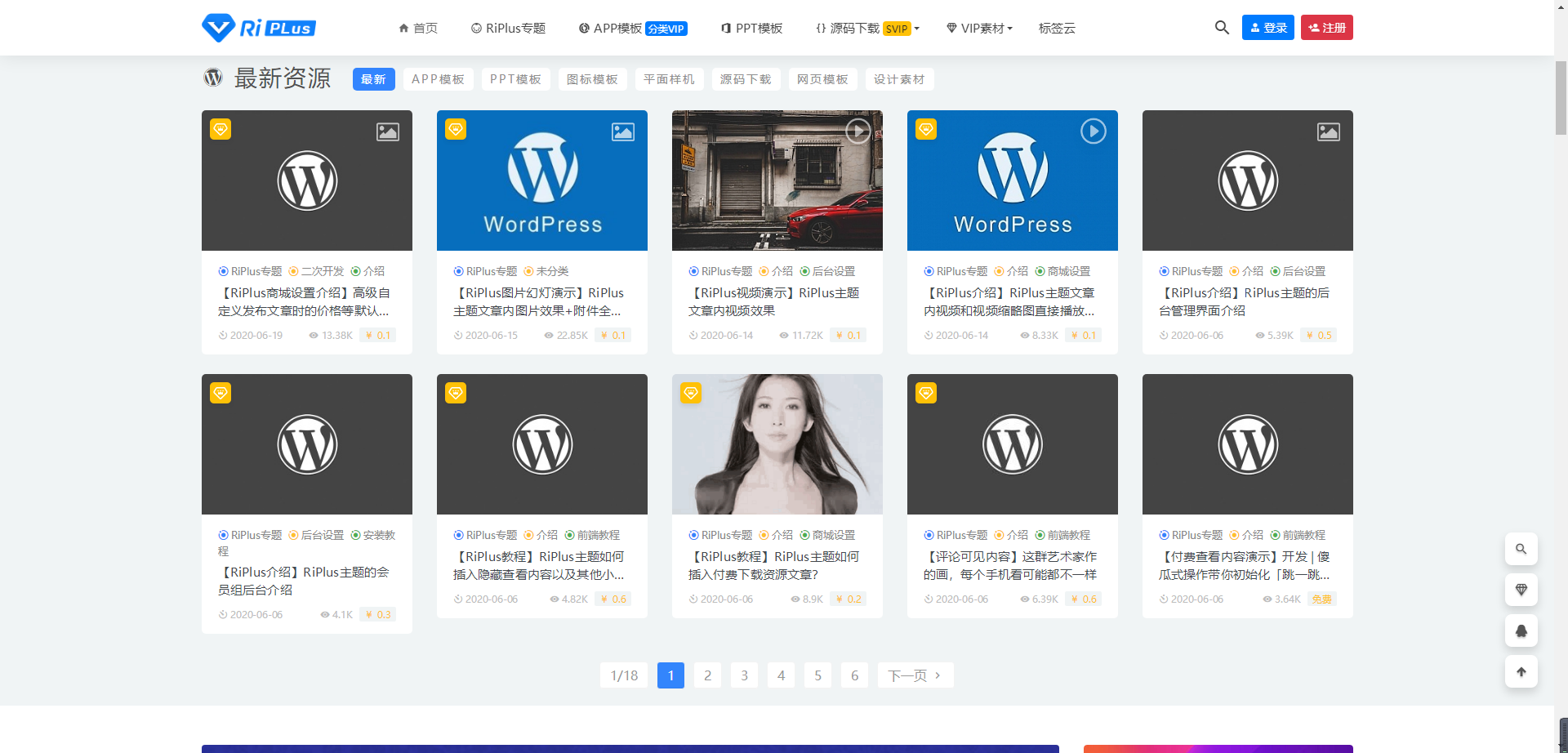 RiPlus主题