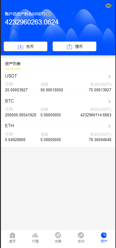 【站长亲测】新款八语言矿机交易所币币秒合约源码
