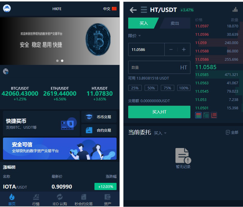 (去授权+去加密)仿火币模式交易所源码+VUE源码可二开 法币交易|币币交易|合约交易|期权交易+LEO认购运营