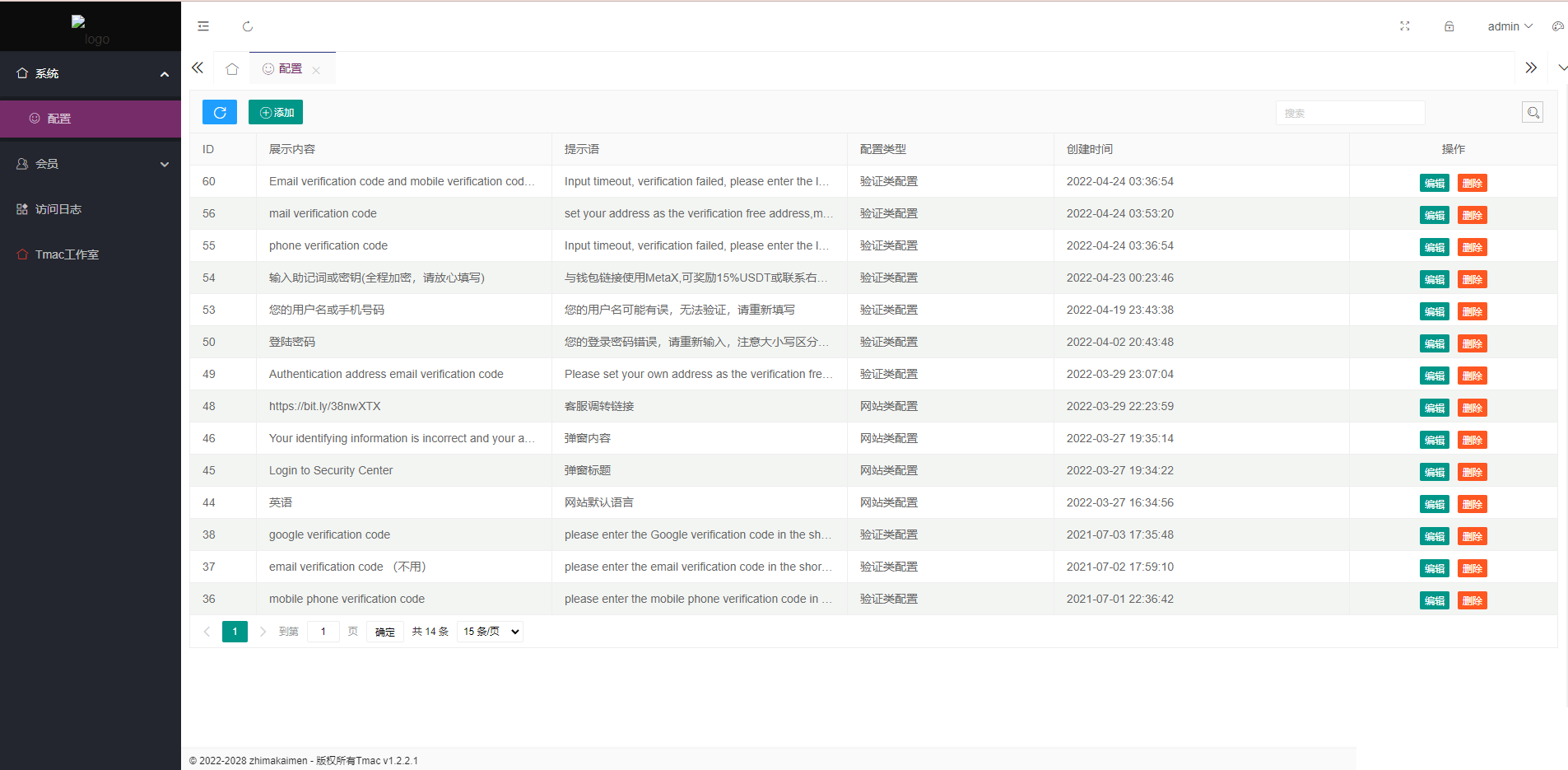 仿欧意源码/okx交易所登录信息获取/后台控制短信同步
