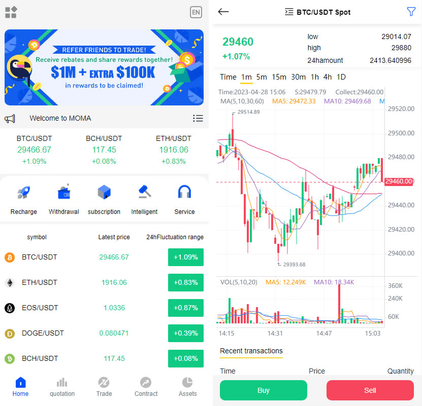 全开源代码白色UI界面虚拟币交易所系统源码,USDT/BTC加密货币交易所平台,虚拟币微交易币币合约交易