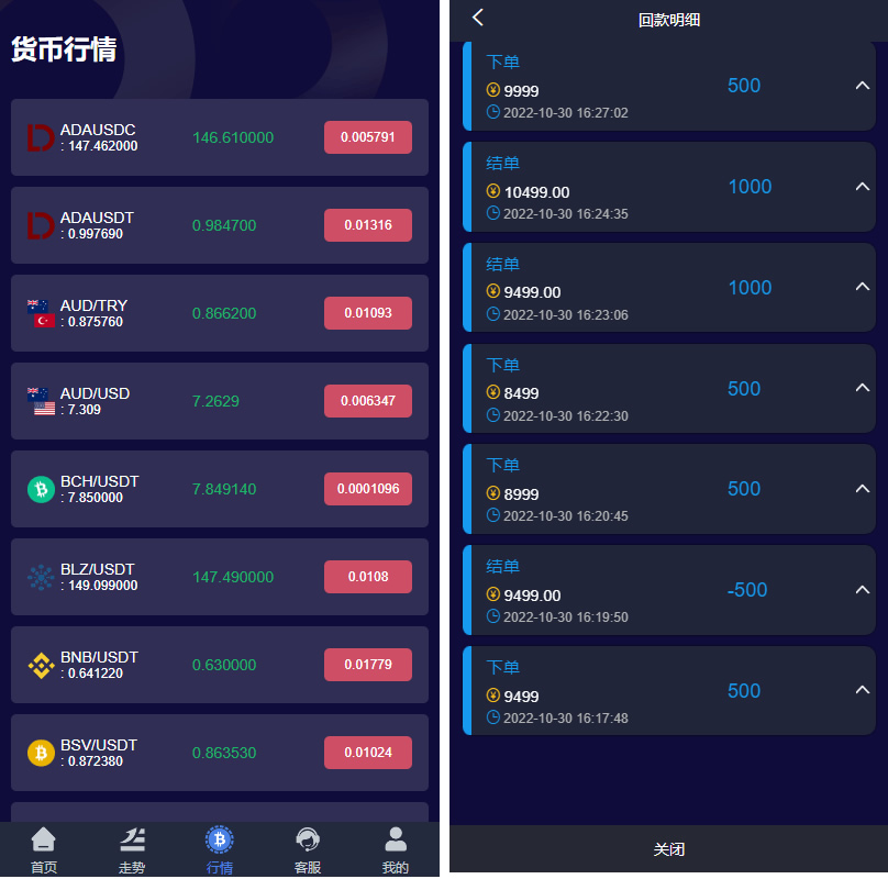 全新UI微盘系统、微交易，开源可以二次开发