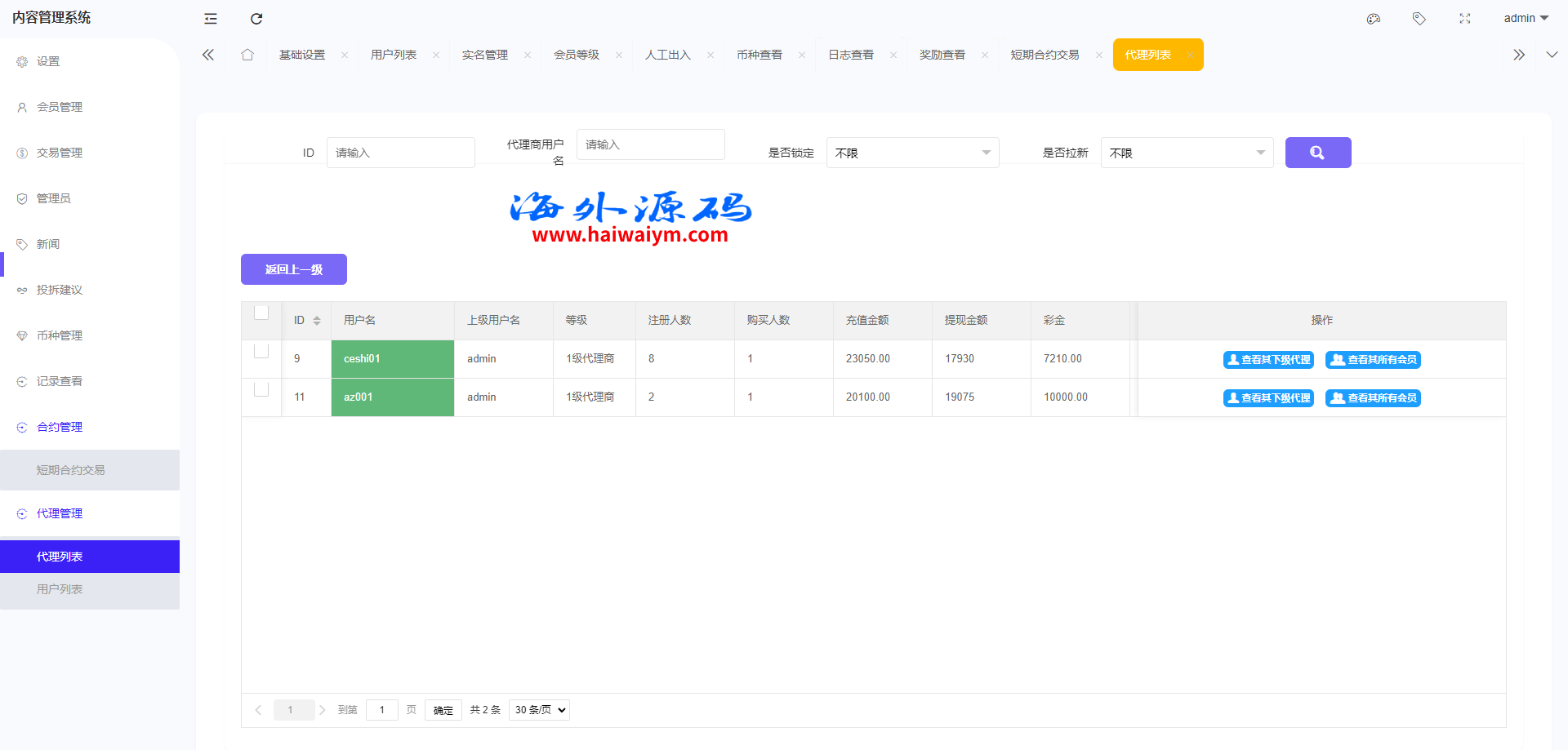 新版多语言海外微盘系统/微交易/虚拟币时间盘/伪交易所