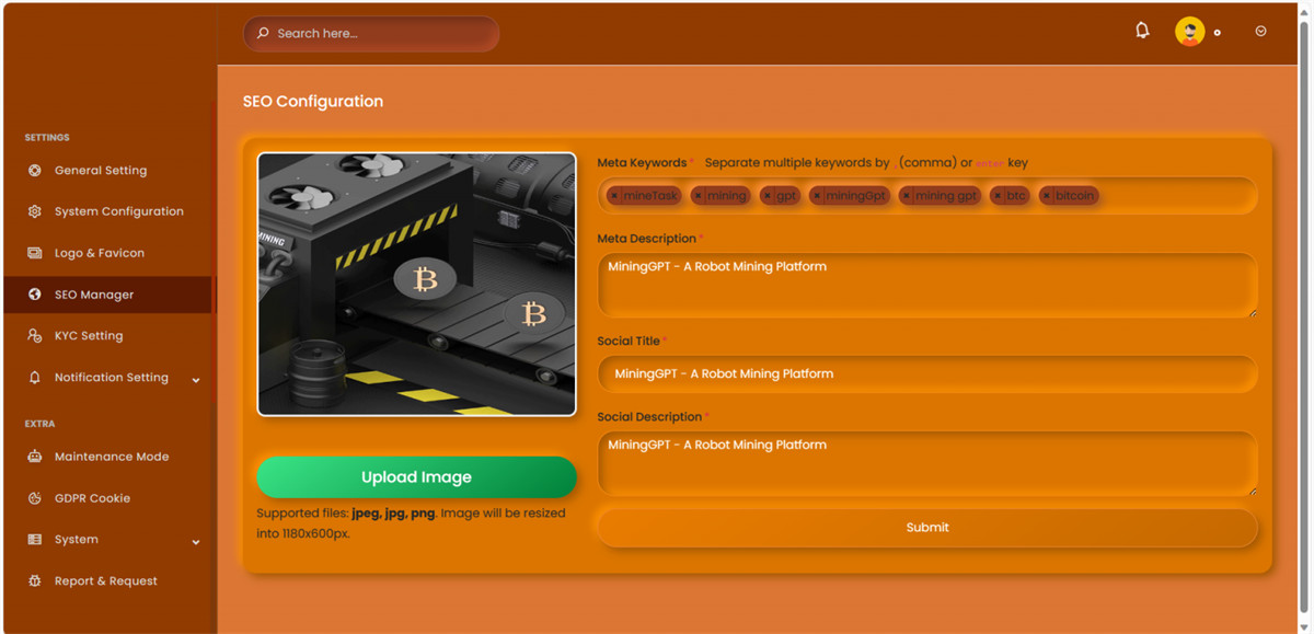 亲测Mega Mining GPT机器人挖矿平台系统源码 海外挖矿理财投资源码