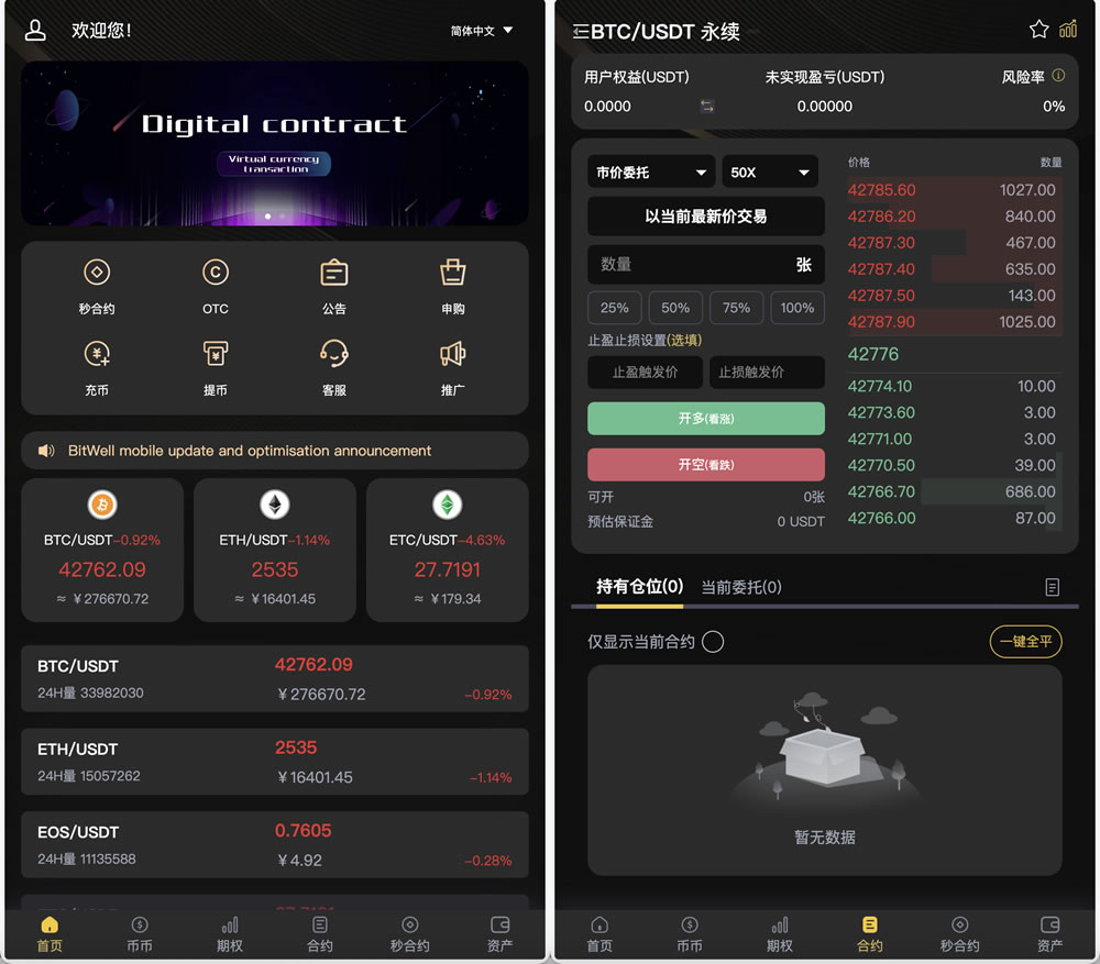 ieWell多语言交易所/15国语言交易所/OTC+永续合约+期权交易+币币交易+秒合约交易+申购+矿机+风控+代理渠道商+教程