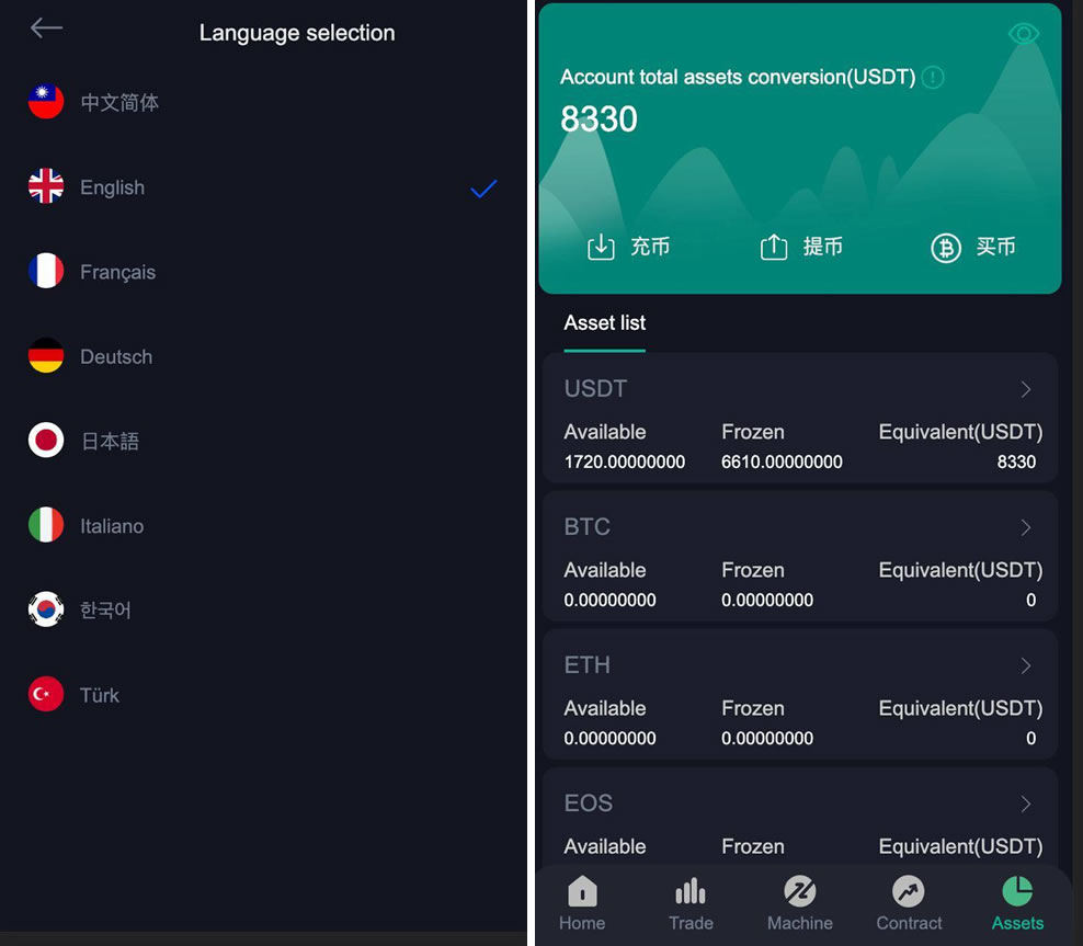8国语言交易所/GNCEX全新二开/新UI高收益/功能完美运营/合约/秒合约交易所