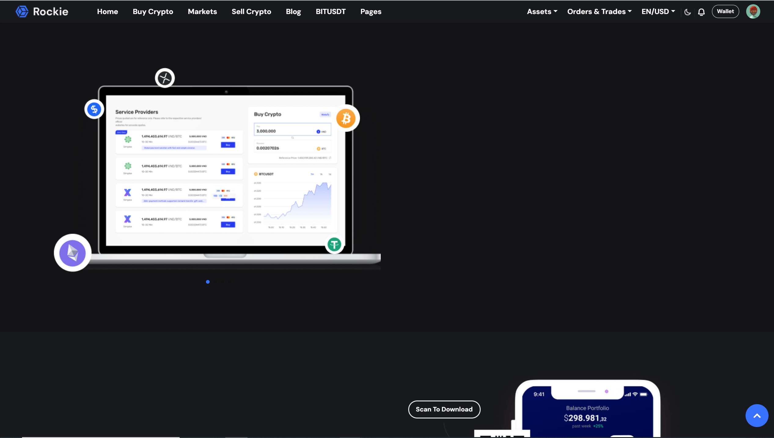 六首页加密货币交易所Web前端ReactJS网站模板 六首页加密货币交易所Web前端ReactJS网站模板