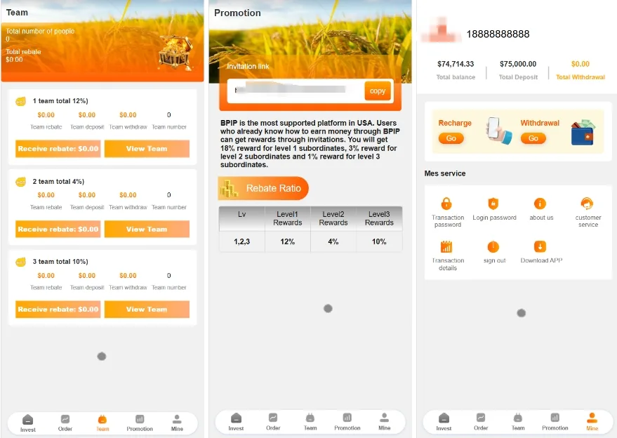 Demo Ck海外农产品投资理财源码下载/前端HTML+后端PHP