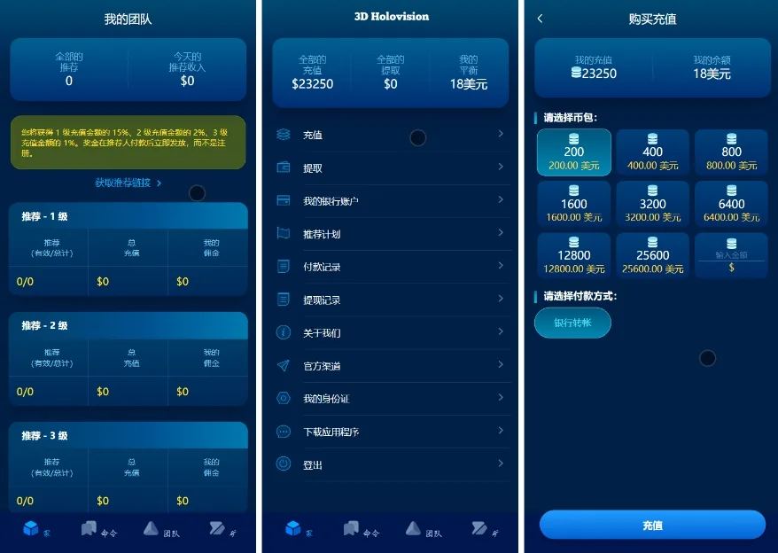 【海外能源投资系统源码】3D Holovision全栈开发方案 PHP8+MySQL5.7 | HTML5+Laravel框架 | 宝塔一键部署
