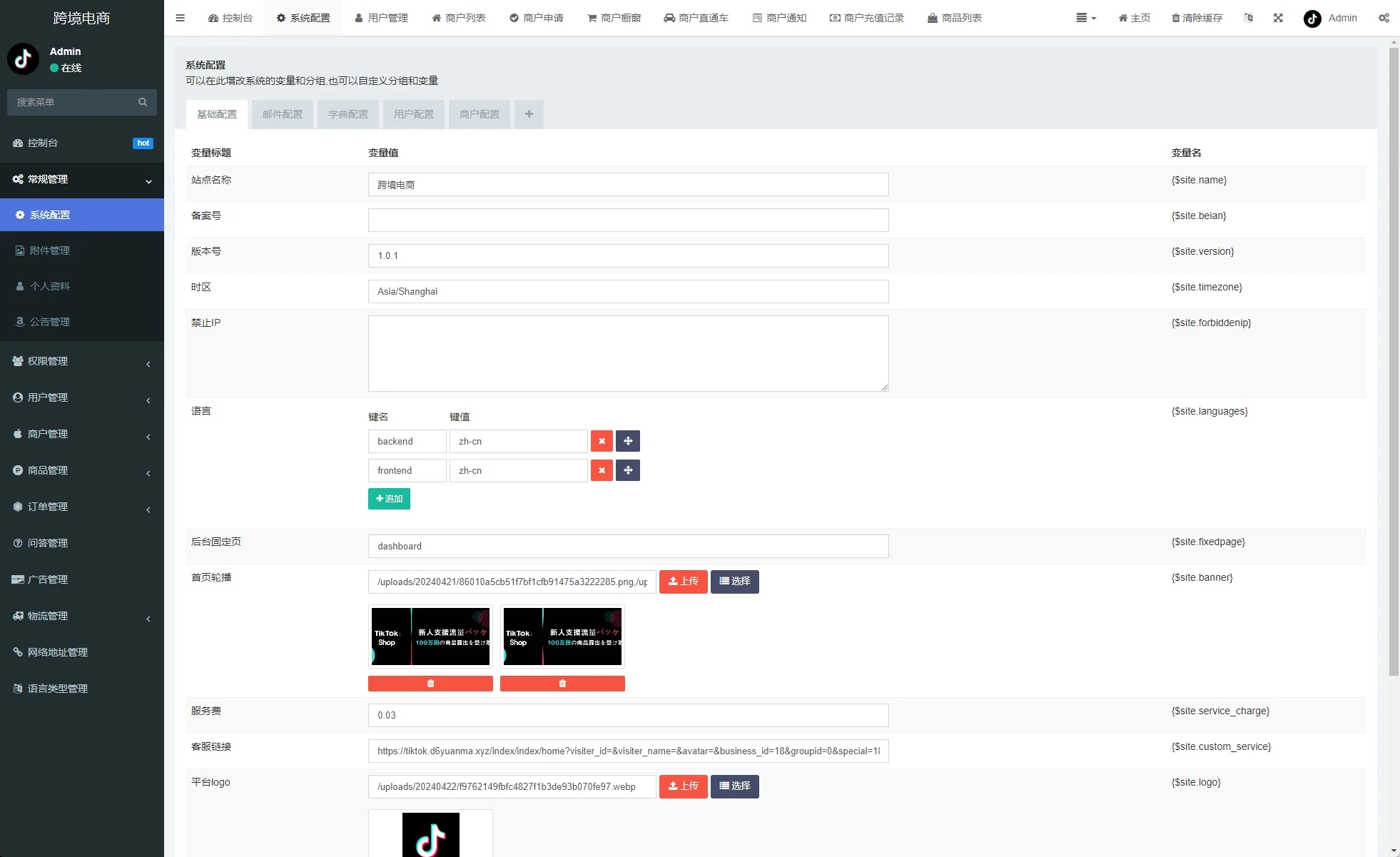 多语言国际版TikTok抖音商城/带商家版/TikTok跨境商城源码/文本说明