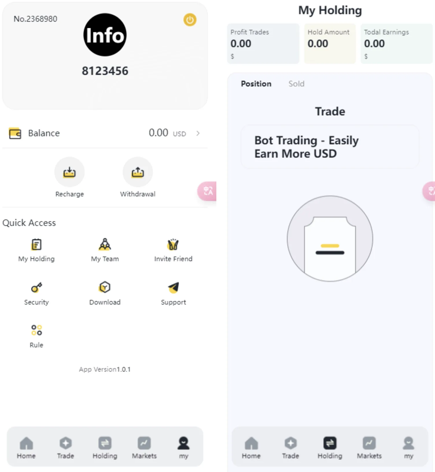 海外版ai量化源码/区块链ai理财投资系统源码/UI精美