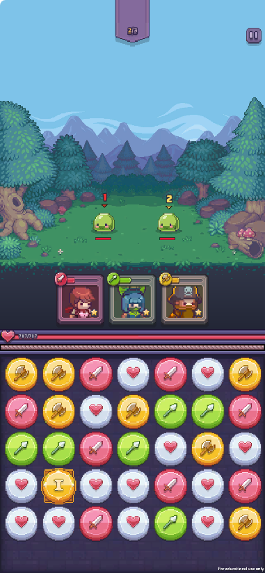 Unity战斗三消经营三合一-气泡英雄