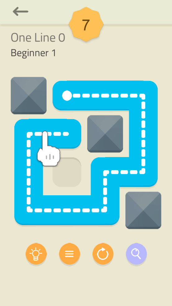 一笔画填充拼图源代码，One Line Puzzle