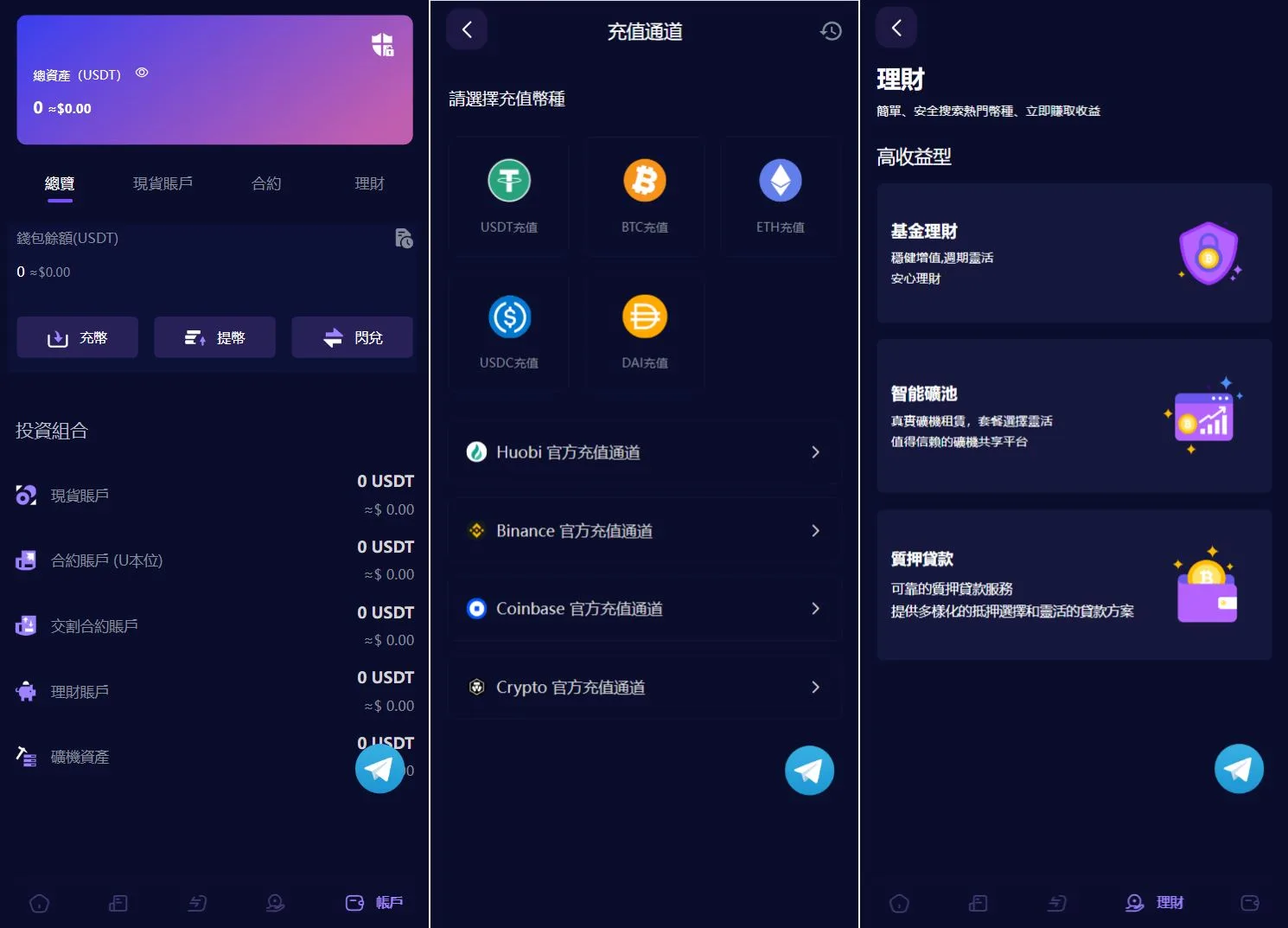 Vexus多语言虚拟货币交易所/模拟账户/现货交易/永续合约/交割合约/基金理财/锁仓挖矿/质押贷款/闪兑/前端vue编译后/后端Java