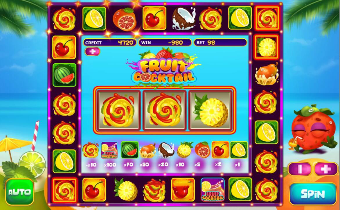 《Fruit Cocktail Slot Game》源码