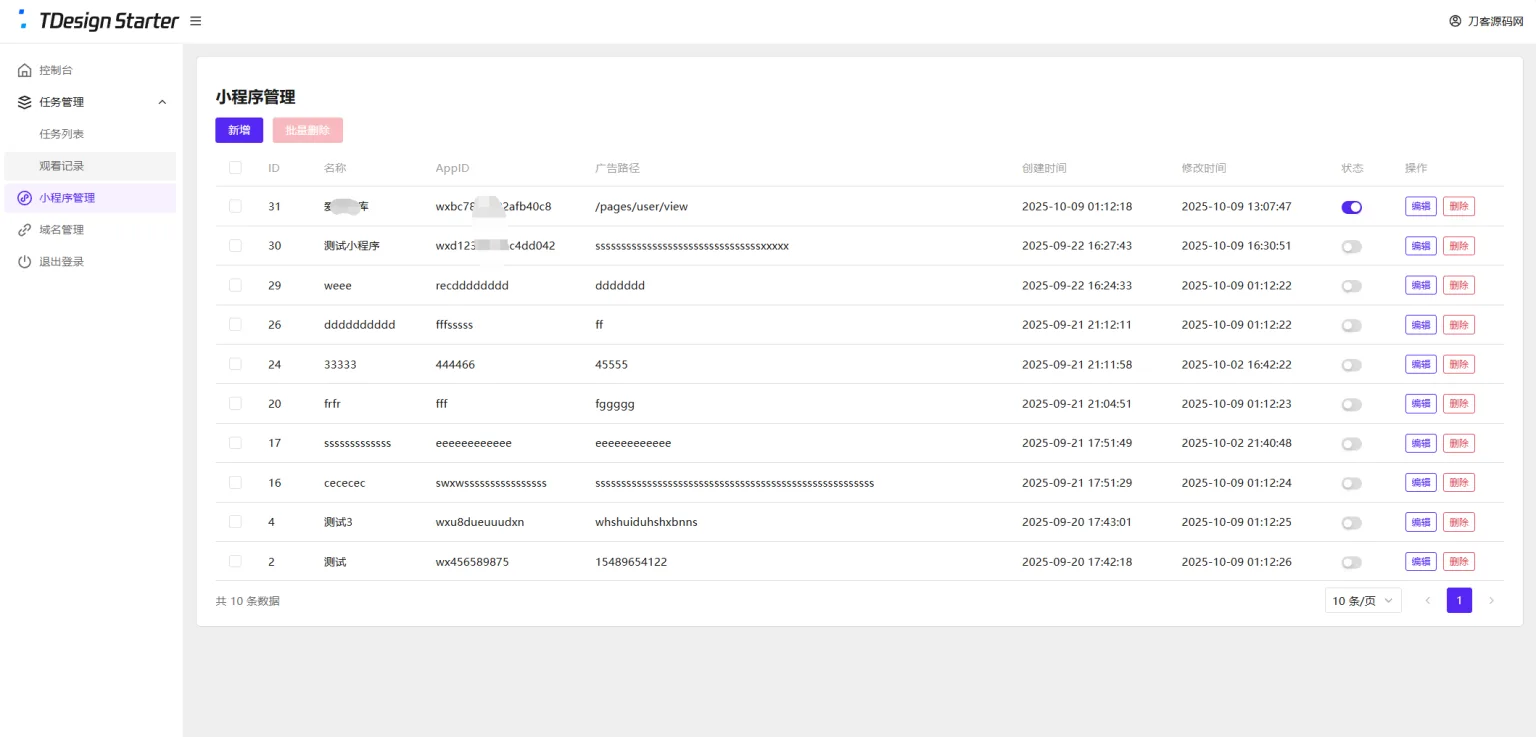 全新流量广告变现系统源码/任务管理系统/全开源未编译