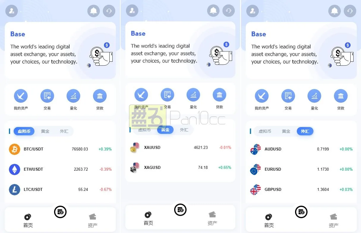 全开源海外DAPP秒合约系统Vue+PHP黄金/外汇免费行情接口AI质押量化信用分贷款