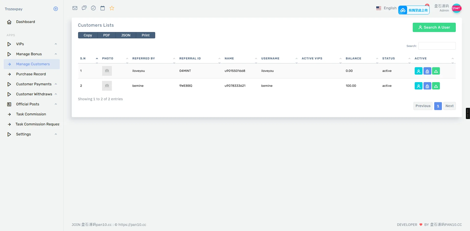 Trozexpay虚拟币投资理财项目PHP laravel5源码