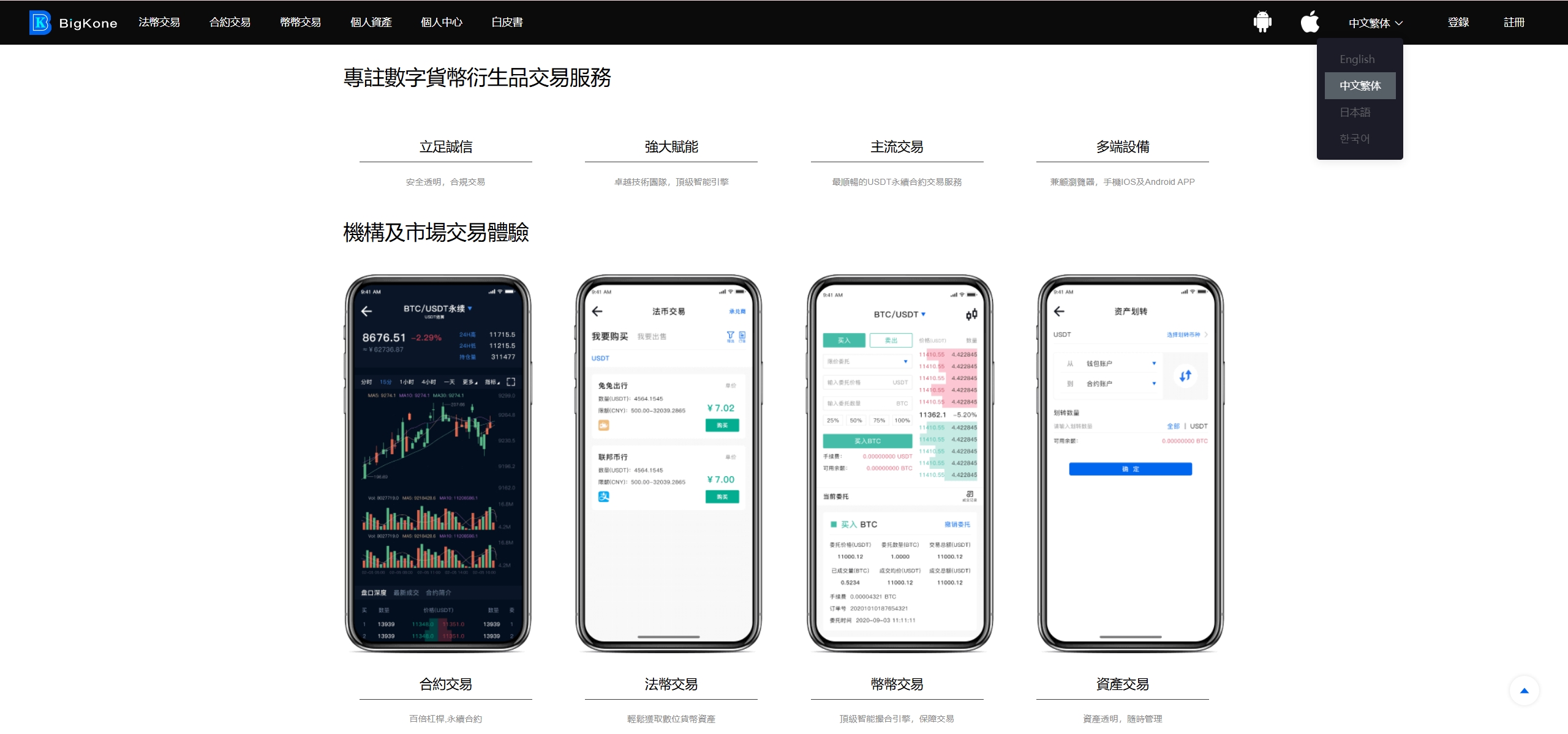 Bigkone多语言交易所源码/带APP工程文件和搭建教程