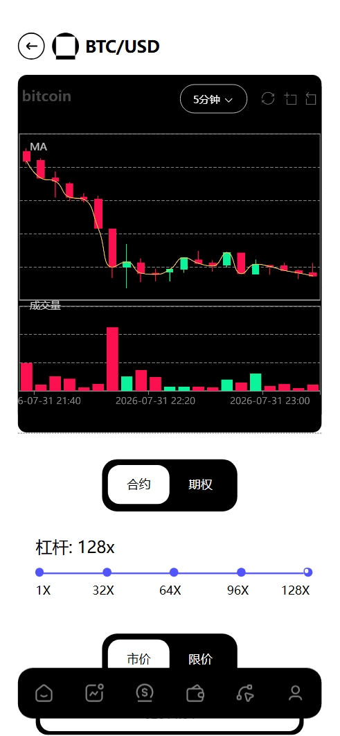 Galaxy Digital多语言交易所源码/期权秒合约+杠杆合约+智能合约投资理财+NTF+贷款+输赢控制